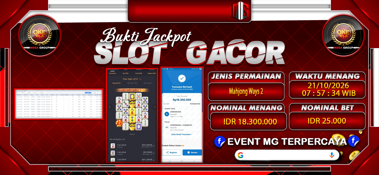 Bukti JP situs Okewla hari Sabtu, 21 Maret 2026